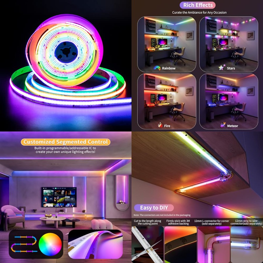 RGB Smart IC COB LED Strip Lig - Rgb Light Strip review and price