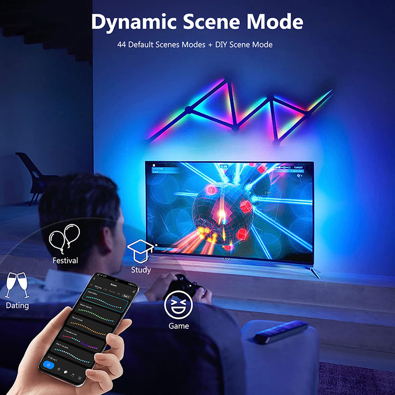 Smart RGB Wall Lamp, Bluetooth - Rgb Light Strip review and price
