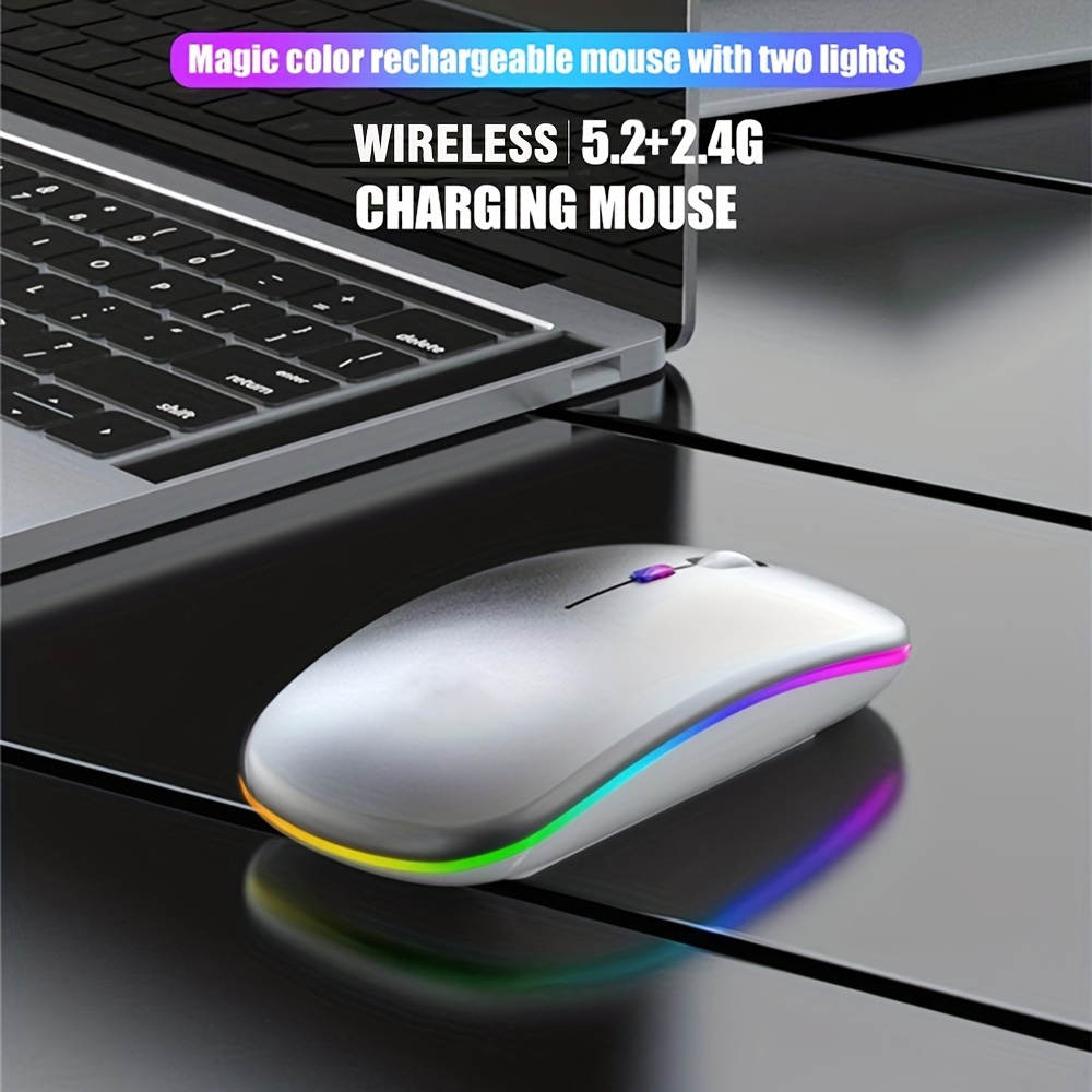 Wireless Mouse RGB Rechargeabl - Rgb Light Strip review and price