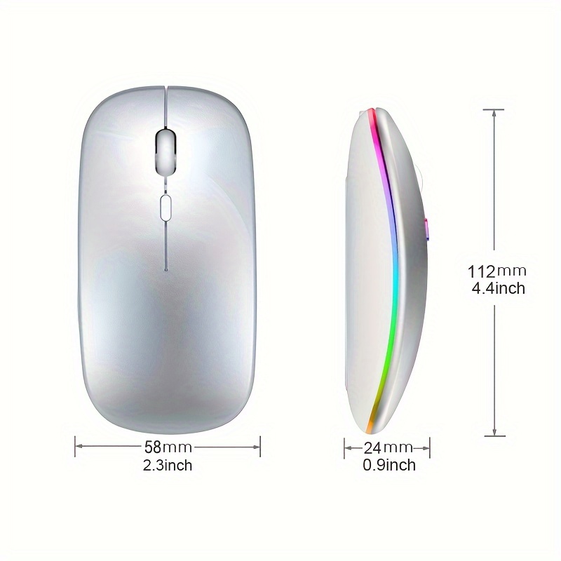 Wireless Mouse RGB Rechargeabl - Rgb Light Strip review and price