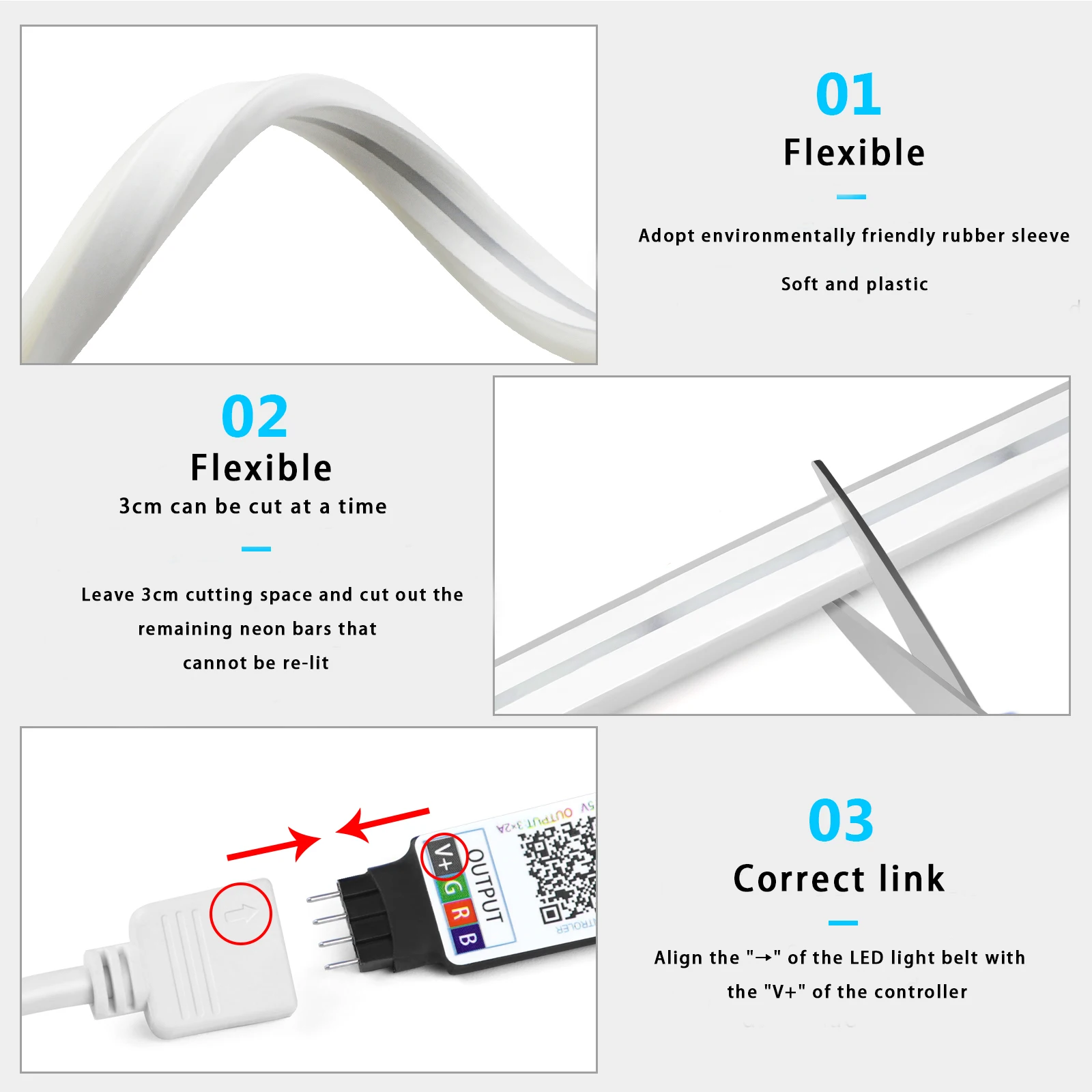 1-5m RGB LED Neon Strip Light  - Rgb Light Strip review and price